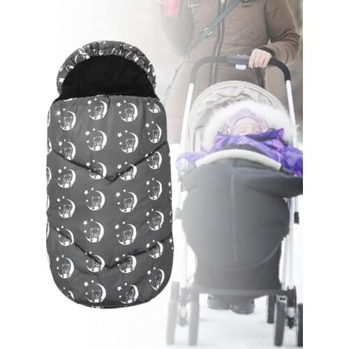 Stroller Sleeping Bag Baby Stroller Cushion Footmuff Universal Windproof Baby Sleeping Bag Lining Polar Fleece For 0-3 Years Old
