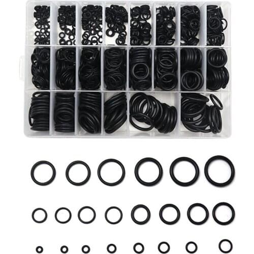 800pcs/box NBR Seal Ring Kit Black ring Nitrile Rubber Silicone O-Ring Gasket Sealing Waterproof Ring O Rings Silicone