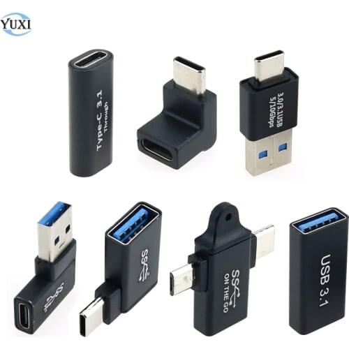YuXi USB 3.0 Type-C 3.1 OTG Cable Adapter Type C USB-C OTG Converter for Samsung Huawei Xiaomi Mouse Keyboard USB Disk Flash