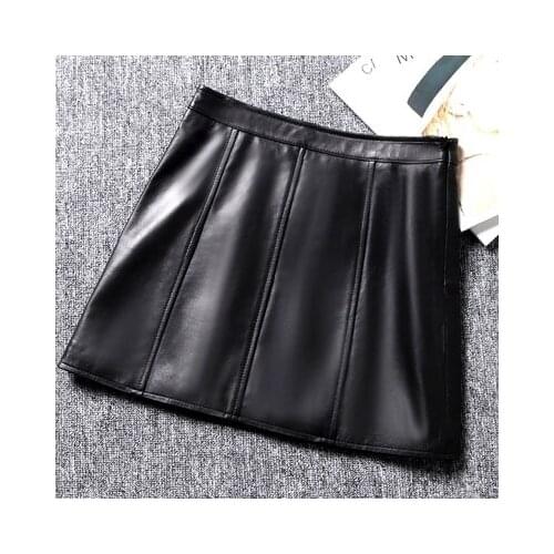 Top brand Waist New High Short Sheepskin Skirt high quality