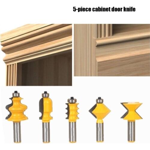 1 / 2 handle high grade 5-piece cabinet door line milling cutter woodworking milling cutter lace cutter cabinet door top line cu