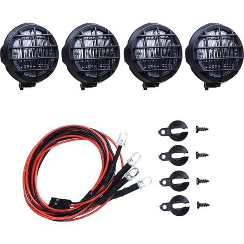 1Set LED Spotlight Roof Light Lampshade For 1/10 Rc Crawler Car