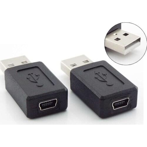 1pcs Mini USB B 5 Pins Female Jack to USB A 2.0 Male Connector Adapter Adopter Converter M/F for Extended Cable