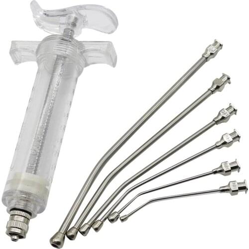 1 Pcs 20ml/50ml Parrot Feeding Syringe Parrots Bird Feeding Syringe With 6 Pcs Curved Gavage Tubes
