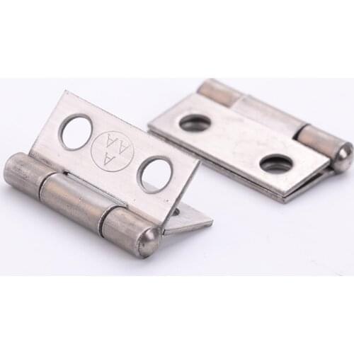 20PCS Stainless Steel 3A Small 1 Inch Furniture Hinge Hinge Length Is about 25mm Width 25mm Thickness 1.05mm Suitable for Doors