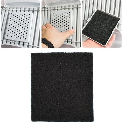 5 Pcs Activated Carbon Filter Cotton for Cat Litter Boxes Cleaner Replacement Fresh Air Clean the Air
