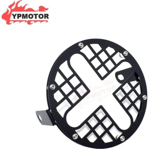 7" Retro Headlight Cover Guard Protector For Triumph Bonneville T100 T120 Thunderbird Sport Thruxton Honda CB150 Ducati Monster