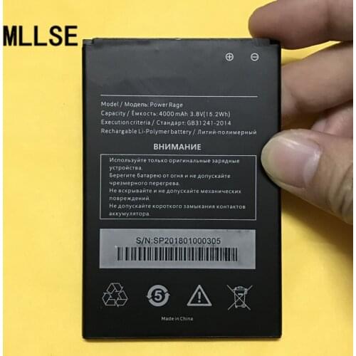 MLLSE Real 4000mAh Power Rage battery For Highscreen Power Rage Mobile phone battery