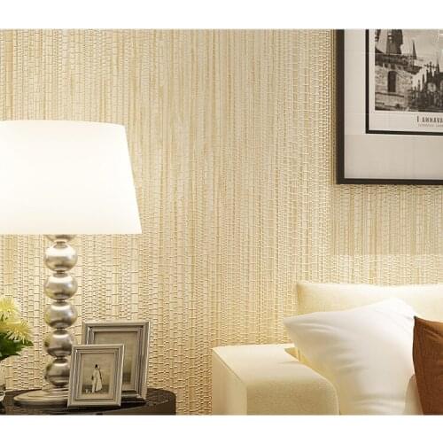 Bacaz Stripe Straw Wallpaper Rolls for Walls Bedding Room Home Decor TV Background 3d Wall paper Rolls 3d Wallcoverings