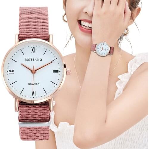 2020 NEW Watch Women Fashion Casual Nylon Strap Watches Simple Ladies' Small Dial Quartz Clock Dress Wristwatches Reloj mujer