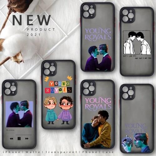 Young Royals Simon and Wilhelm Phone Case For iphone 12 11 8 7 plus mini x xs xr pro max matte transparent cover