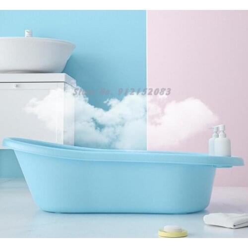 Baby Bathtub Newborn Products Baby Bathtub Can Sit Or Lie Large Thickened Baby Bath Bucket