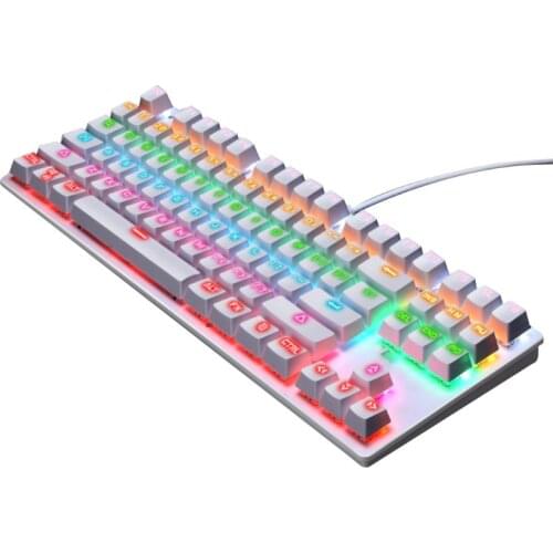 K550 Green Shaft Mechanical Keypad 87 Keys Gaming Keyboard for Windows XP/7/8/10 Wholesale Dropshipping