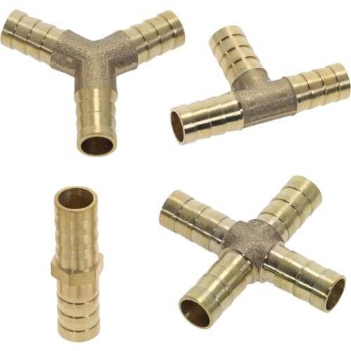 1pc Brass Barb Pipe Fitting 2 3 4 Way for 6mm 8mm 10mm 12mm Hose Barbed Copper Pagoda Water Tube Fittings Connector Adapter