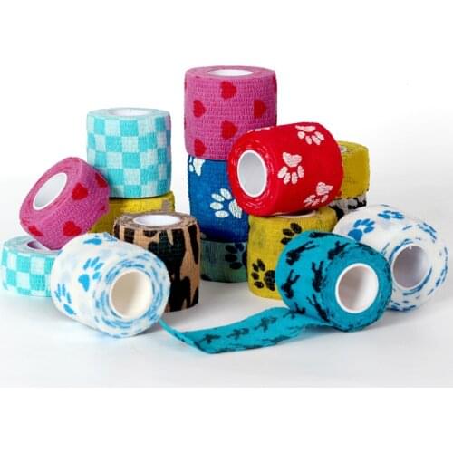 5CM*4.5M Tape Waterproof Self Adhesive Elastic Bandage Muscle Tape Finger Joints Wrap Therapy Bandage Care 1 Pc