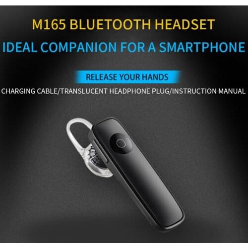 M165 wireless Bluetooth headset car sports mini - ear stereo music large capacity battery noise reduction clear call