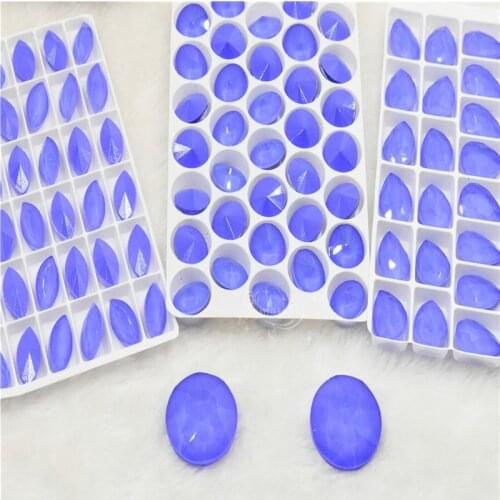 New Violet mocha stones and crystals glass pointback beads Needlework accessories Round teardrop Rhinestone Multi Colors