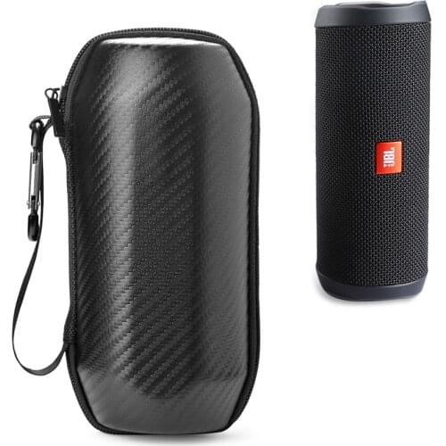 New Hard Portable Travel Case for JBL Flip 4 Flip4 Wireless Bluetooth Speaker Cases Protective EVA Cover High-grade Carbon Fiber