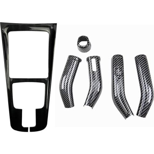 Center Console Water Cup Holder Frame Decoration with Car Sticker Steering Wheel Shift Lever Wiper Rod Cover Trim Frame