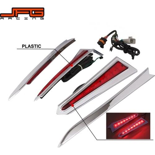 Motorcycle Plastic LED Saddlebag Lights For Victory X Country Tour 2012-2017 2012 2013 2014 2015 2016 2017 Street Bike