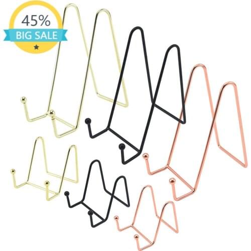 Plate Display Stand Picture Easel - Metal Plate Stands Holder Display Pictures Frame Photo|Decorative Plate,Dish,Tabletop Art