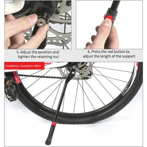 Adjustable Road Bicycle Kickstand Parking Rack 36-41Cm Bike Holder Support Side Kick Stand Foot Brace Cycling Parts new