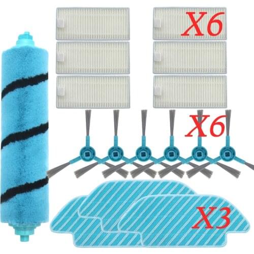 Replacement roller brush side brush mop for Conga 4090 vacuum cleaner robot sweeper accessories