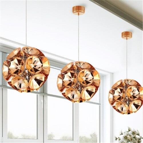 Modern Creative Restaurant Chandelier Fireworks Ball-shaped Starry Style Clothing Store Art Chandelier Light LED Bulbs Iron E27