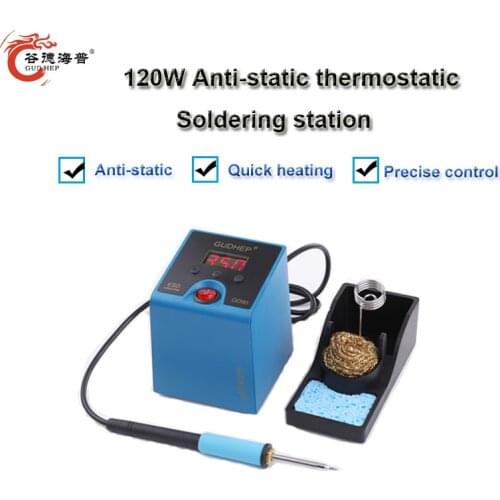 Gudhep Thermostatic Soldering Rework Station Soldering Tips 120W GD90 Soldering Iron Station Electric Tools Wedling Machine