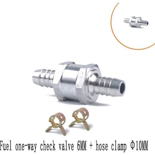 Fuel One-way Check Valve 6MM Hose Clamp 10MM Suitable for Caravans and Motorhomes Rv Camper Boat Accessories Marine