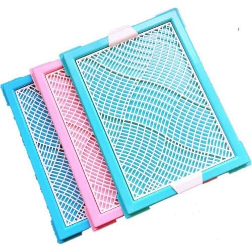 Wc Dog Tray Potty Toilet For Dog Cleaning Training Mat Indoor Lattice Puppy Potty Bedpan Pee Pad Litter Boxes Pets Product