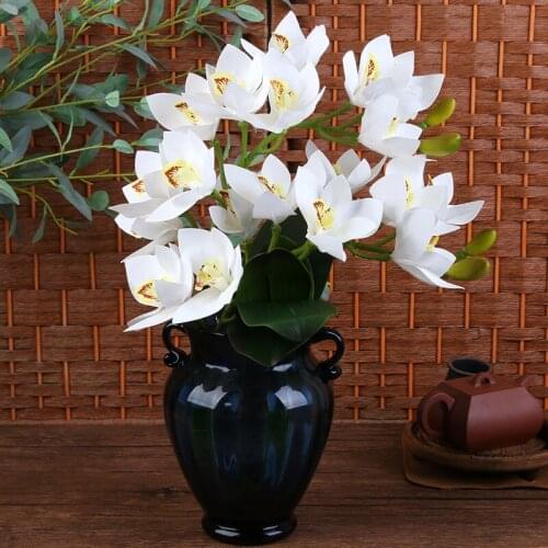 1Pcs/lot about 75cm Artificial Fake Flower Phalaenopsis Mini Butterfly Orchid For DIY Home Garden Wedding Decoration