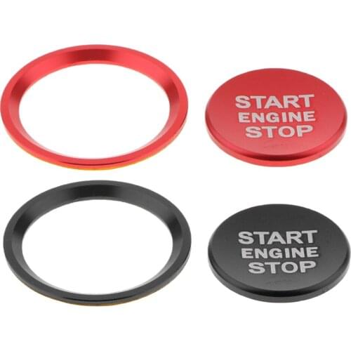 2 Sets Engine Start Stop Button Push Switch Cover Trim Fit For Audi A6 A7 C7
