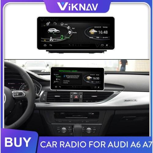 Android auto radio player for Audi A6 A7 2012 2013 2014 2015 2016 2017 2018 car multimedia player GPS navigation tape recorder