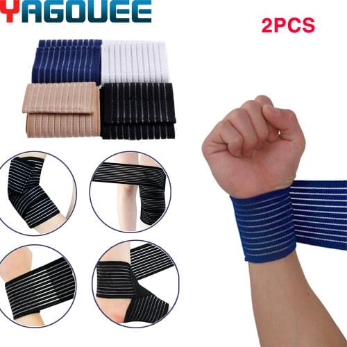 Wrist Brace Wrap Elastic Sport Bandage Wrist band Hand Velcro Gym Support Wrist Brace Wrap Tennis Cotton Weat Band Fitness Wrist