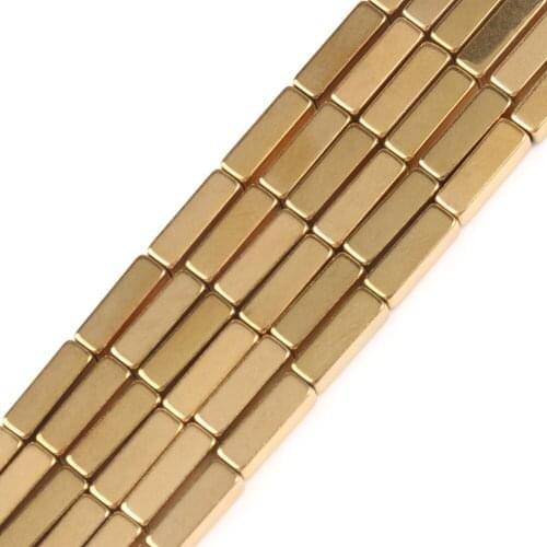 Natural Hematite Stone Beads Color Retention Loose Spacer Column Beads for Jewelry Making DIY Gift Bracelets Accessories 15