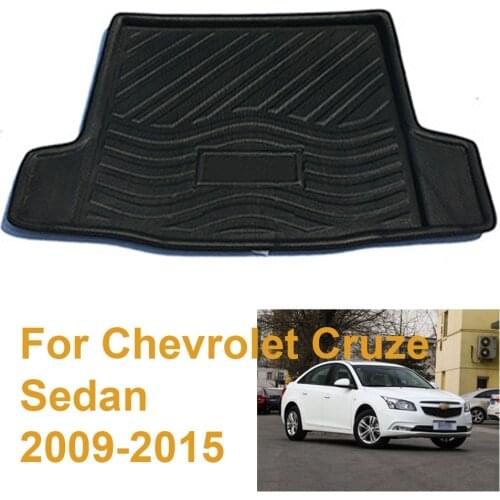 For Chevrolet Cruze Sedan Hatchback 2009-2017 2016 2015 2014 Car Rear Trunk Cargo Boot Liner Mat Floor Tray Carpet Protector Pad