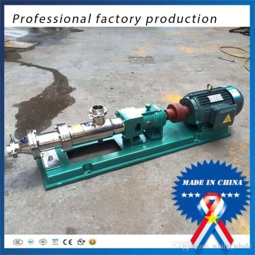 G10-0.75kw Stainless steel pump thick mud pump sludge pump liquid feed screw conveyor