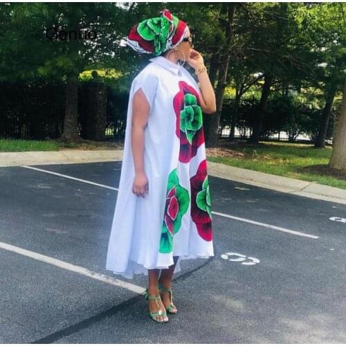 African Dresses For Women African Clothes Africa Dress Print Dashiki Ladies Clothing Ankara Plus Size Africa Women Dress