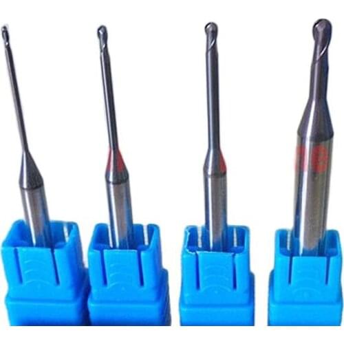 5pcs/lot hrc55 Shank 4mm or 6mm 2 Flutes Carbide long neck Ball nose end mills milling tools CNC router bits