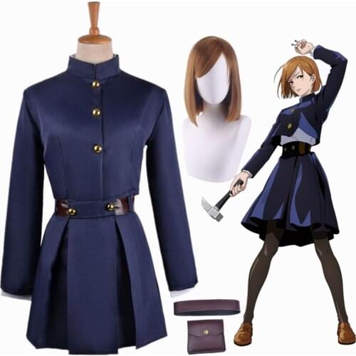 Anime Jujutsu Kaisen Kugisaki Nobara Dress Uniform Full Set Cosplay Costume
