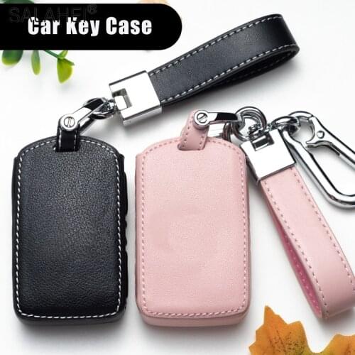 Leather Car Key Cover For Volvo XC40 XC60 S90 XC90 V90 T5 T6 T8 Auto Key Protect keychain Car Key Case Car Key Holder For Car