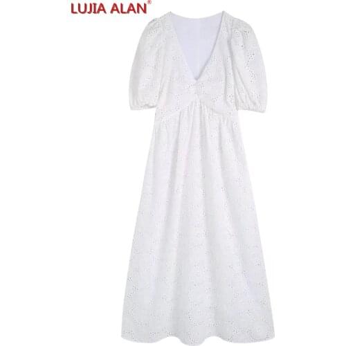 Белые летние платья LUJIA ALAN China At AliExpress