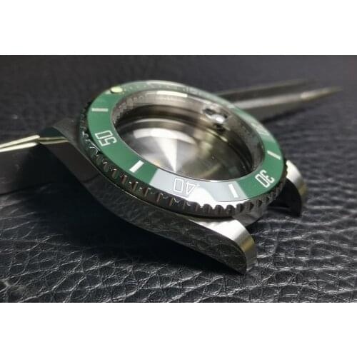 Mod Green submariner Modified Watch case fit Seiko NH35A Movement