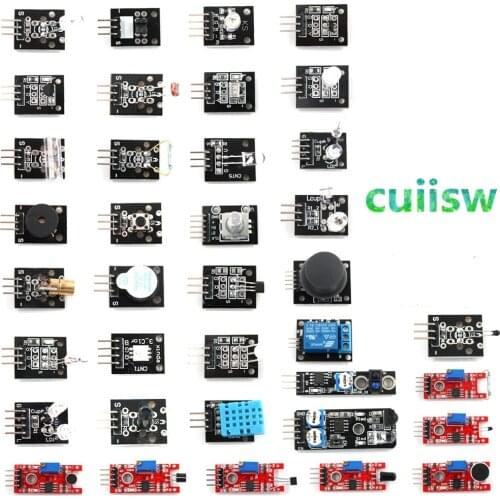 37 In 1 Sensor Kits 37 Sensor Ultimate For Arduino Raspberry Pi Beginner Learning Sensor Module Suit Ultimate MCU Education User