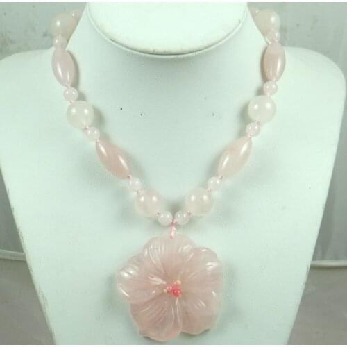 Natural stone Quartz crystal Turquoises tiger eye flower Pendant for diy Jewelry making necklace Accessories A1