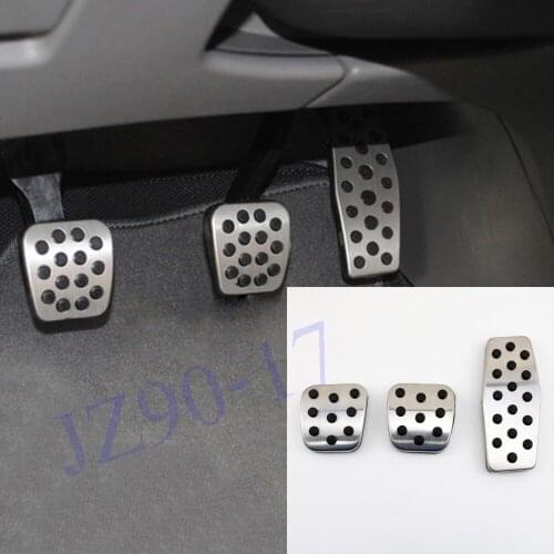 Non Slip Stainless Steel Car MT Pedals Gas Fuel Pedal Cover for Fit For Chevrolet Cruze 2009-2018 Malibu Accessories