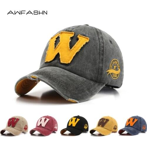 2021 New Patch Letter Baseball Cap Mens Cap Outdoor Retro Casual Rebound Hat Ladies Hat Shade Made Old Adjustable Cotton
