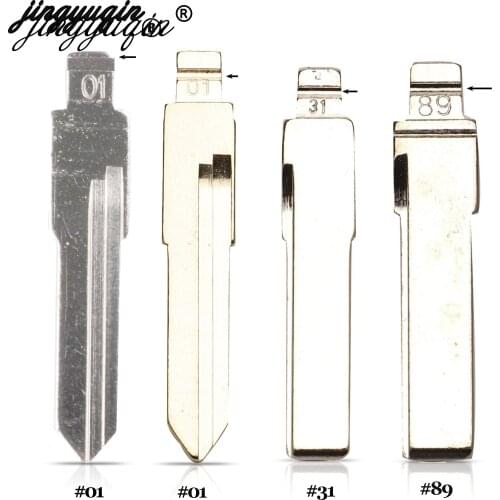 Jingyuqin for Audi 100 Gol B4 A2 A3 A4 A6 A6L A8 S5 Q7 TT 01#Folding Key Blank #01 #31 #89 Car Flip Remote Key Blade