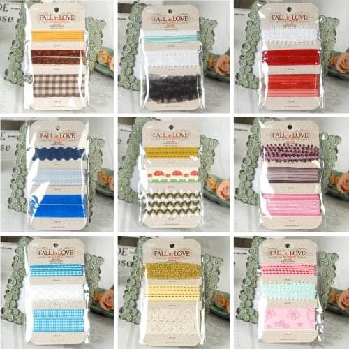 Gift Ribbon Decoraitve Pack Papercraft DIY Scrapbooking Ribbon Photo Album Card Making Accessories